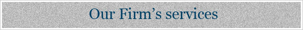 Our Firm's services